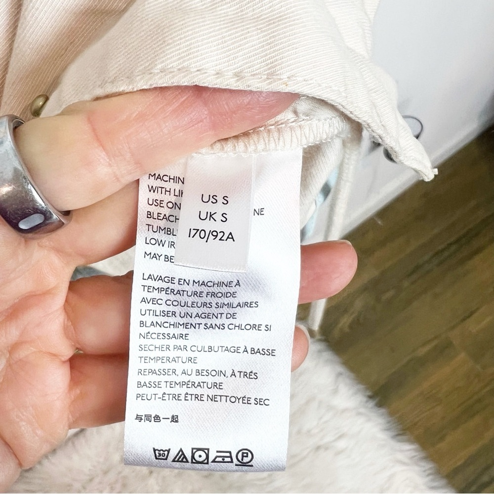 ANTHROPOLOGIE CATELYN OFF-WHITE COLOR BLOCK UTILITY ANORAK JACKET SZ SMALL - Picture 8 of 11